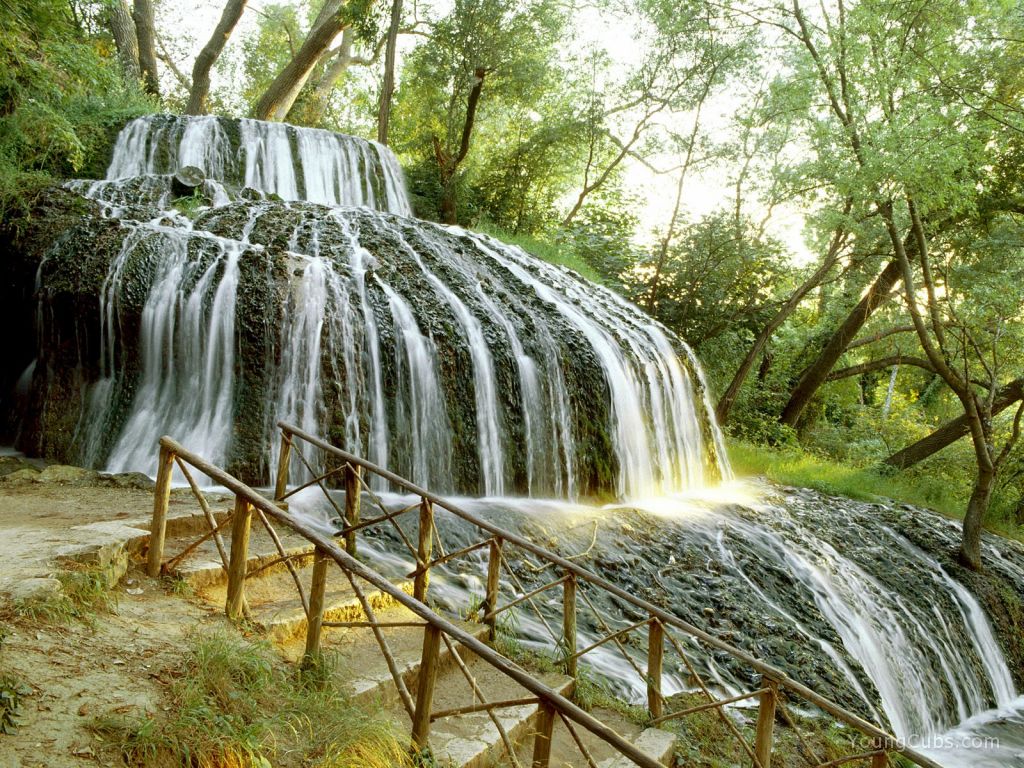 Rolling Waterfall, Monasterio de Piedra, Zaragoza Province, Spain